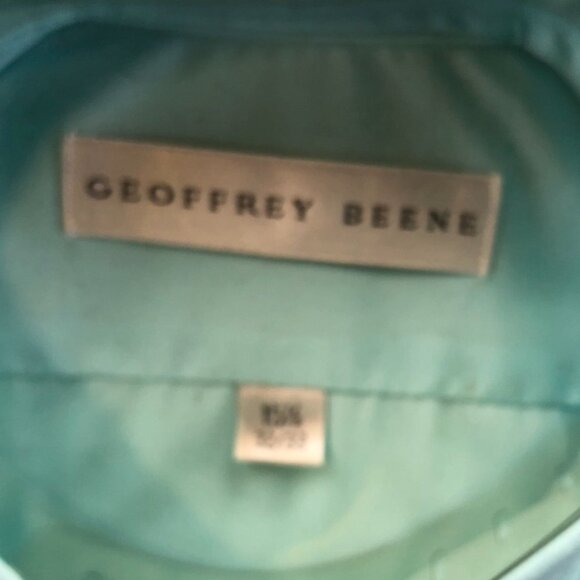 NWT Geoffrey Beene Mens Dress Shirt Size 15.5 Neck Workwear Classic Blue Casual - Picture 3 of 8